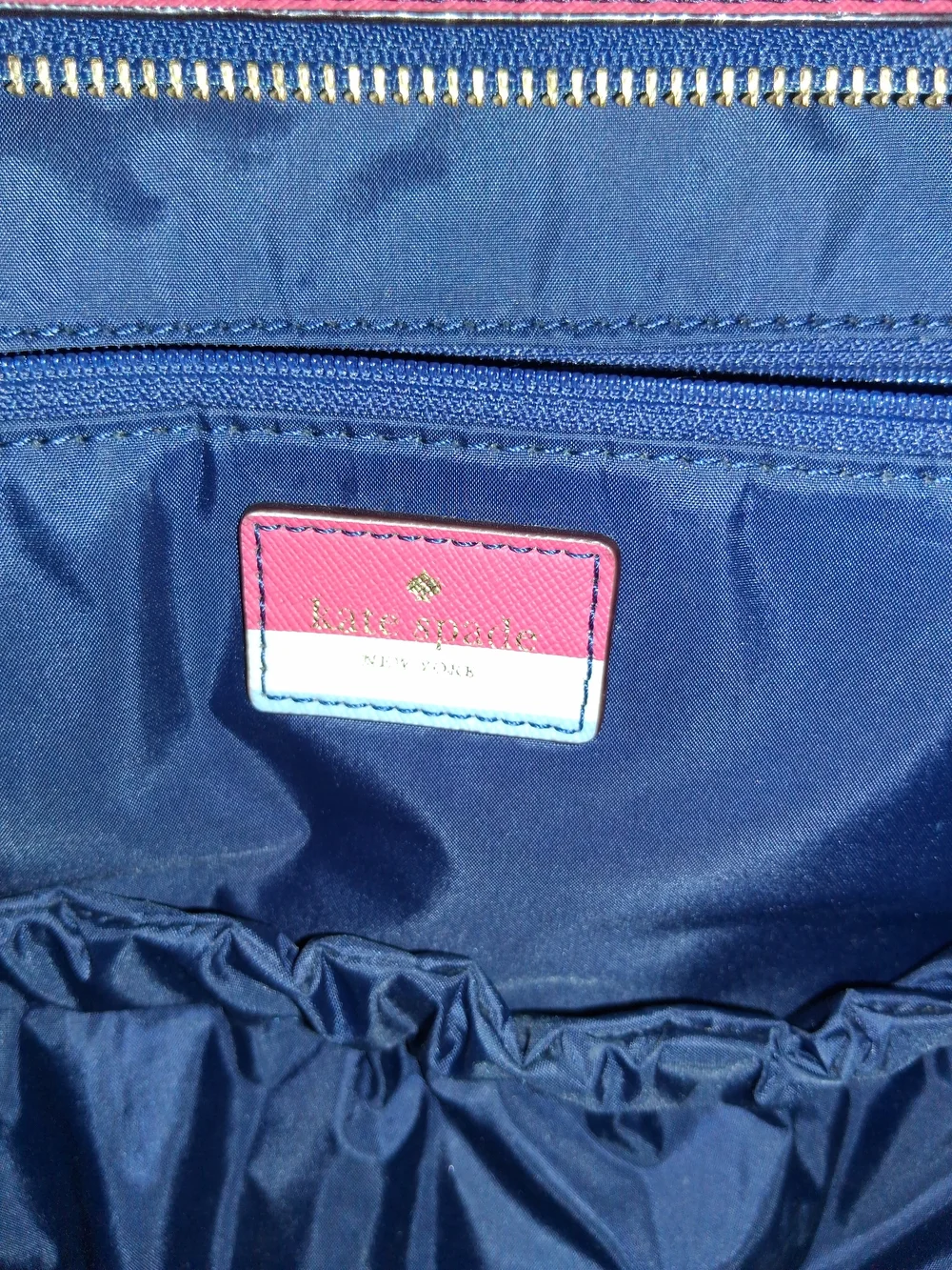 Kate Spade Blue Striped Tote Bag